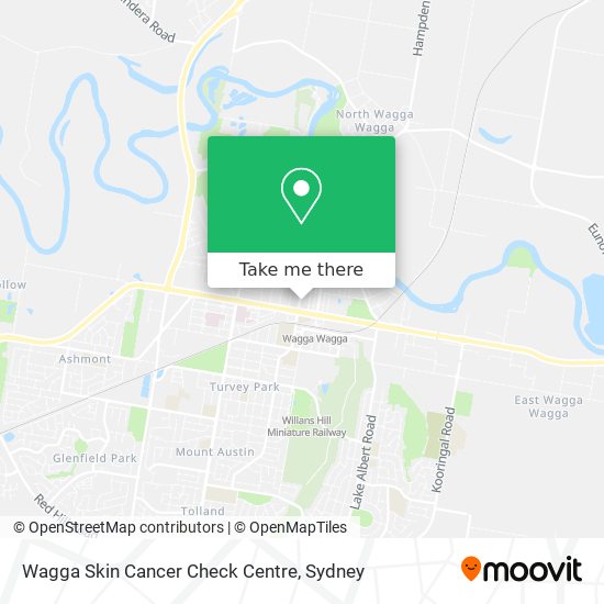 Wagga Skin Cancer Check Centre map