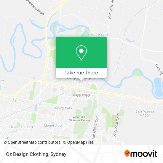 Oz Design Clothing map