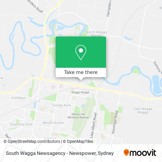 Mapa South Wagga Newsagency - Newspower