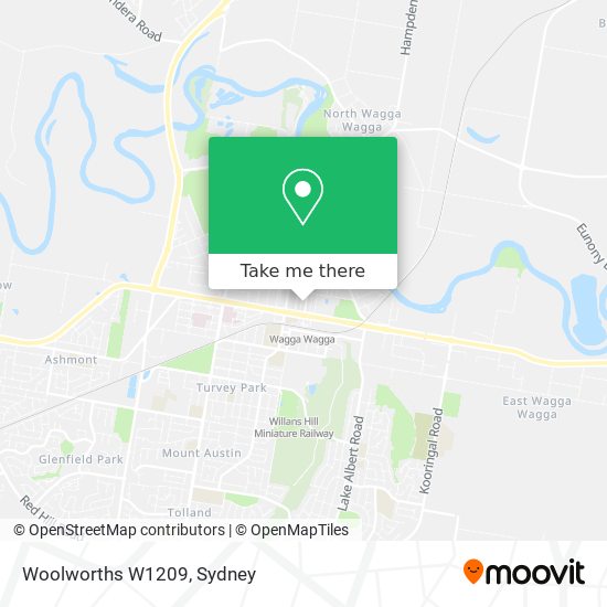 Woolworths W1209 map