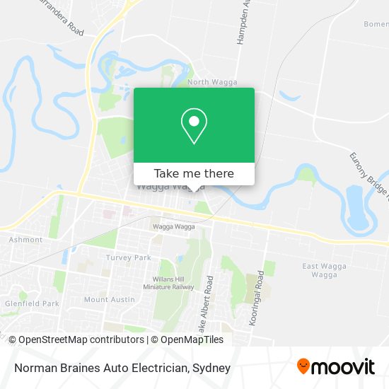 Mapa Norman Braines Auto Electrician