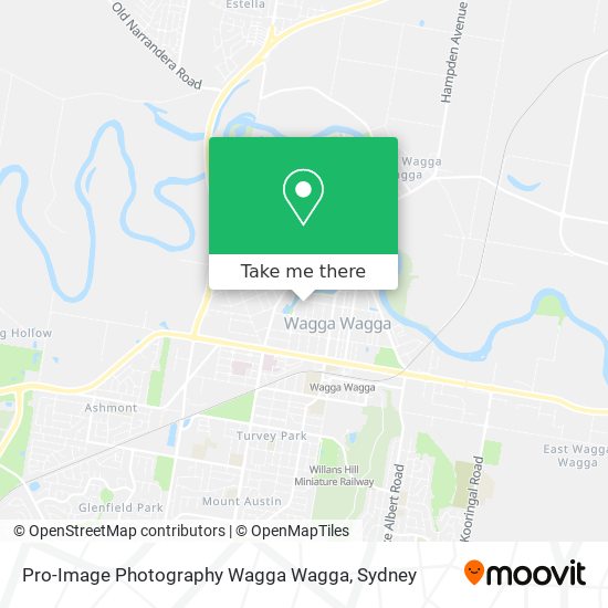 Mapa Pro-Image Photography Wagga Wagga