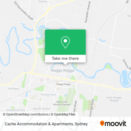 Cache Accommodation & Apartments map