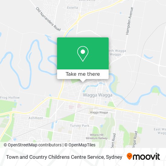 Town and Country Childrens Centre Service map