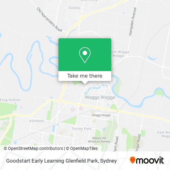 Goodstart Early Learning Glenfield Park map