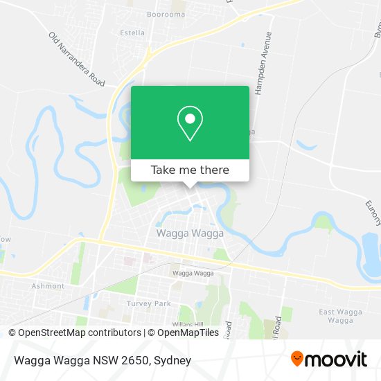 Mapa Wagga Wagga NSW 2650