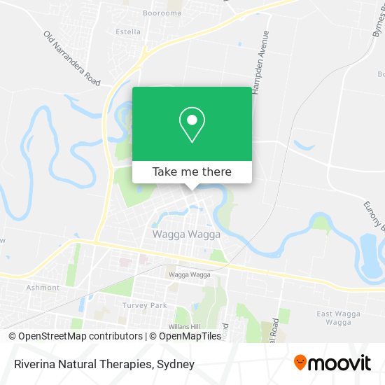 Riverina Natural Therapies map