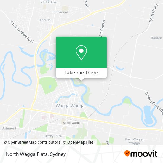 North Wagga Flats map