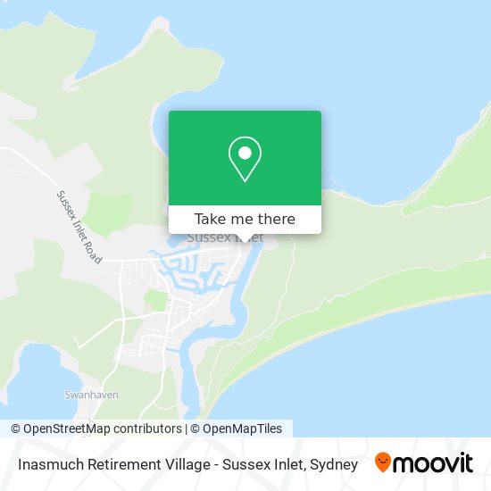 Mapa Inasmuch Retirement Village - Sussex Inlet