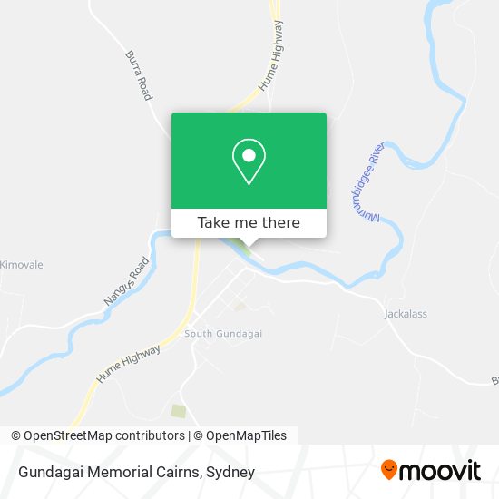 Gundagai Memorial Cairns map