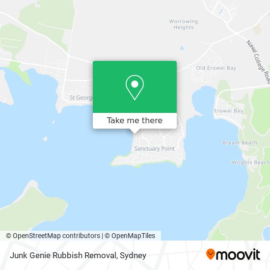 Mapa Junk Genie Rubbish Removal