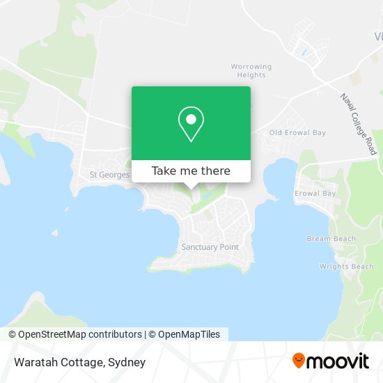 Waratah Cottage map