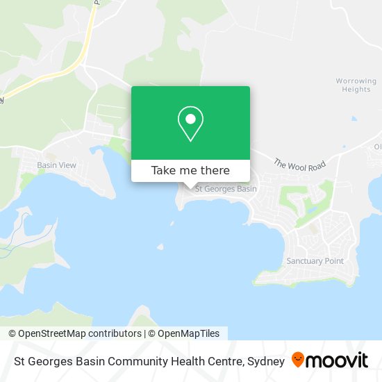 St Georges Basin Community Health Centre map