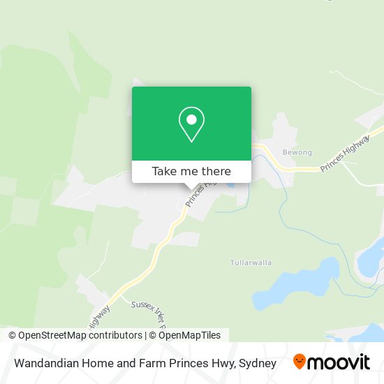 Wandandian Home and Farm Princes Hwy map