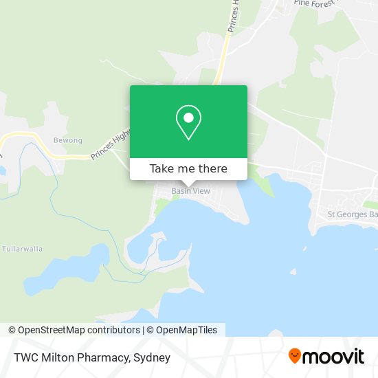 TWC Milton Pharmacy map