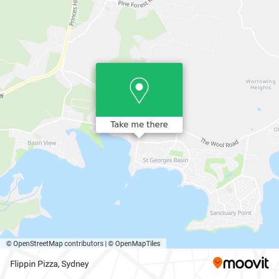 Flippin Pizza map