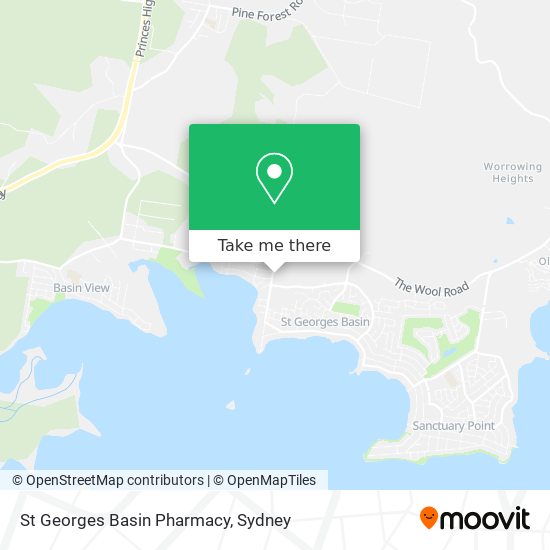 St Georges Basin Pharmacy map