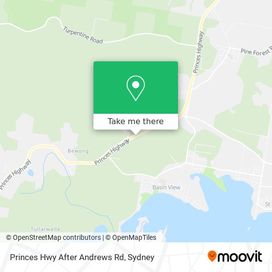 Princes Hwy After Andrews Rd map