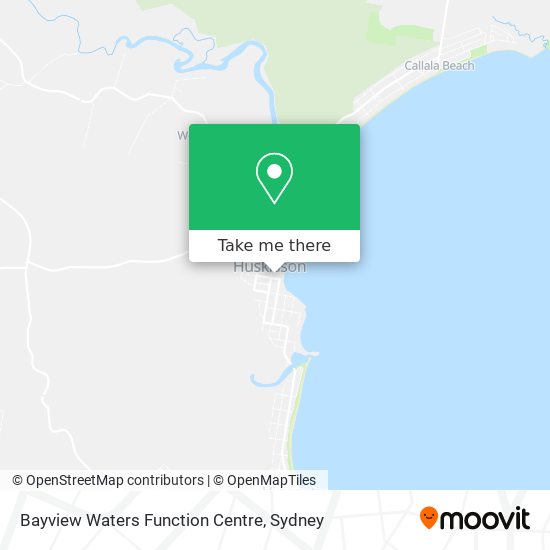 Bayview Waters Function Centre map