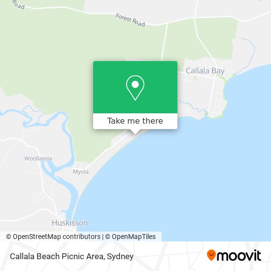 Callala Beach Picnic Area map