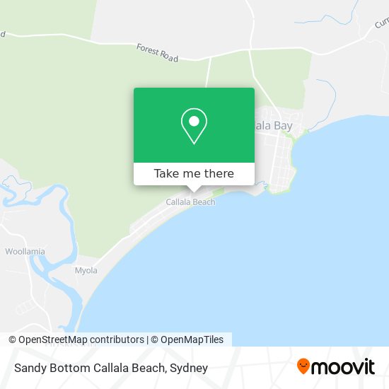 Sandy Bottom Callala Beach map