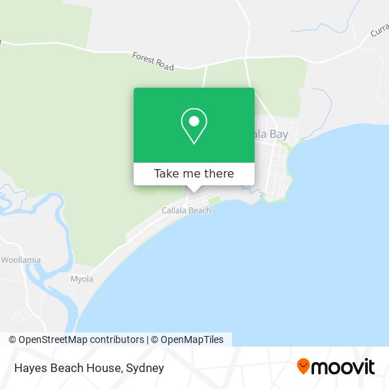 Hayes Beach House map
