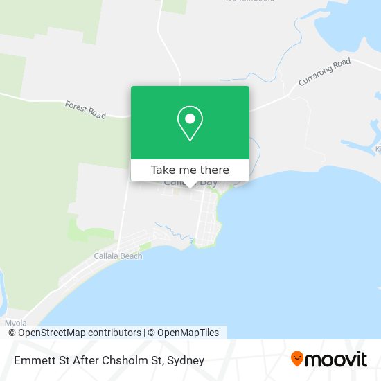 Emmett St After Chsholm St map