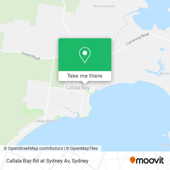 Callala Bay Rd at Sydney Av map
