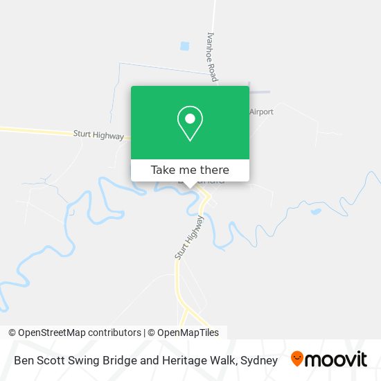 Ben Scott Swing Bridge and Heritage Walk map