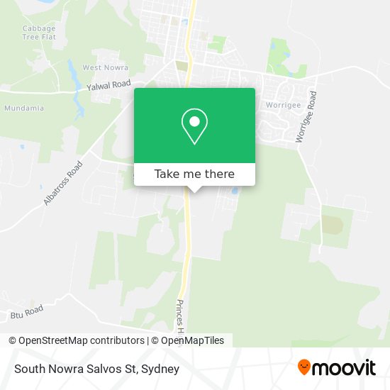 South Nowra Salvos St map