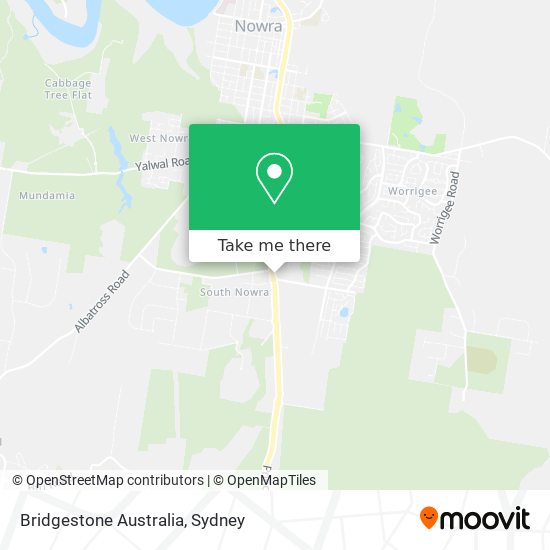 Bridgestone Australia map