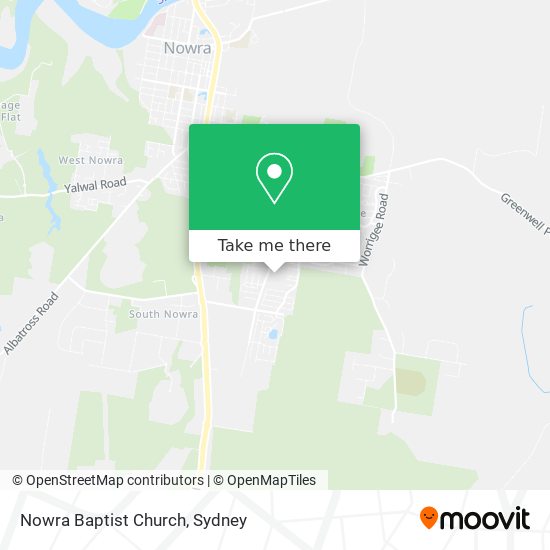 Nowra Baptist Church map