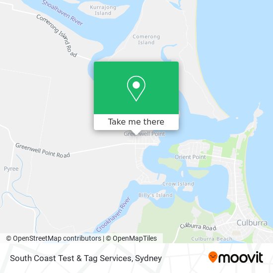 South Coast Test & Tag Services map