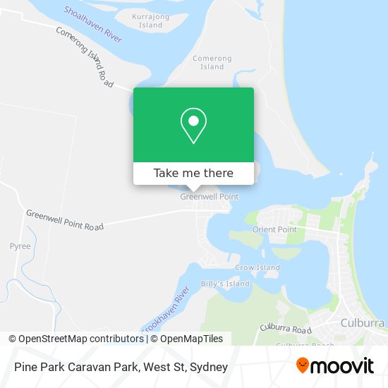 Pine Park Caravan Park, West St map