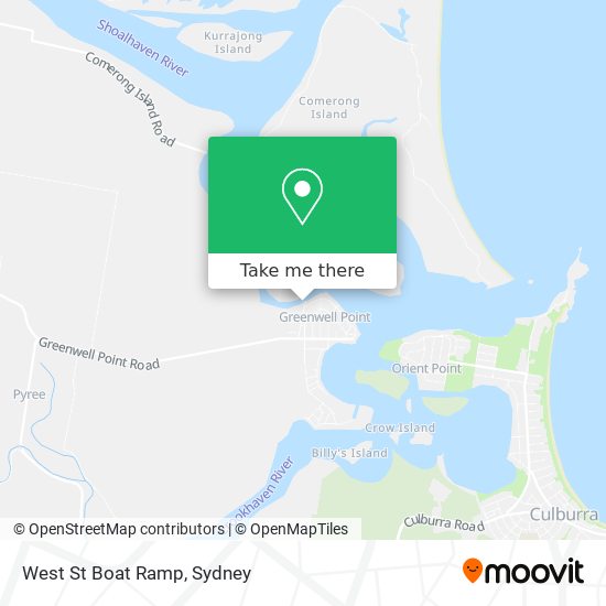 West St Boat Ramp map