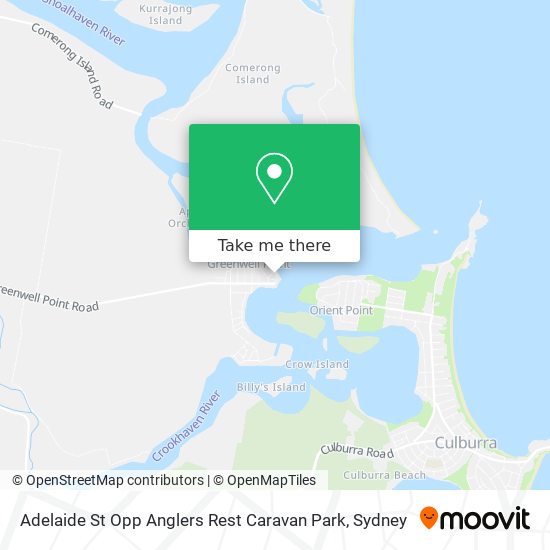 Adelaide St Opp Anglers Rest Caravan Park map