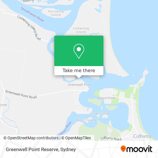 Greenwell Point Reserve map