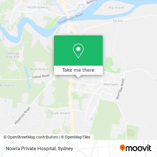 Nowra Private Hospital map