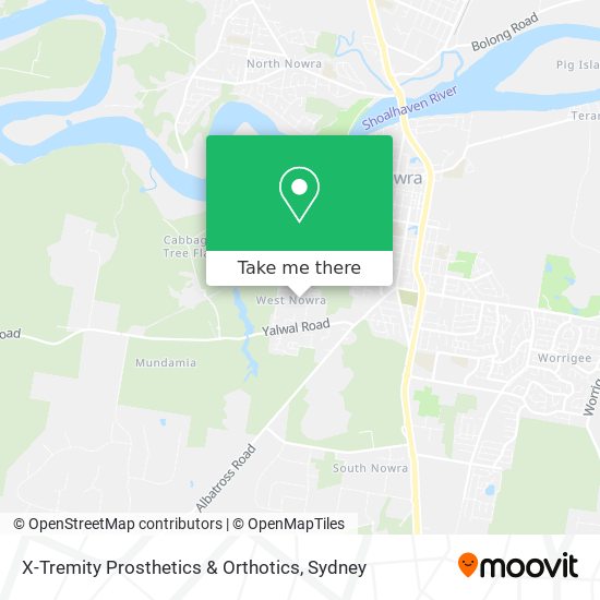 X-Tremity Prosthetics & Orthotics map