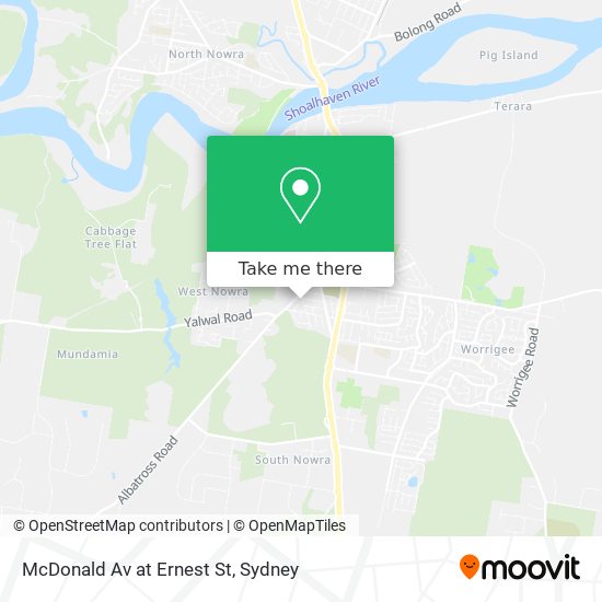 McDonald Av at Ernest St map