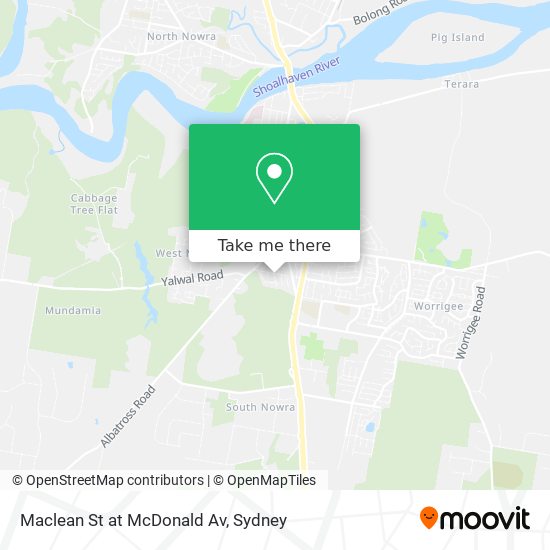 Mapa Maclean St at McDonald Av