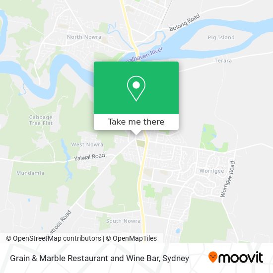 Grain & Marble Restaurant and Wine Bar map