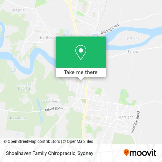 Shoalhaven Family Chiropractic map