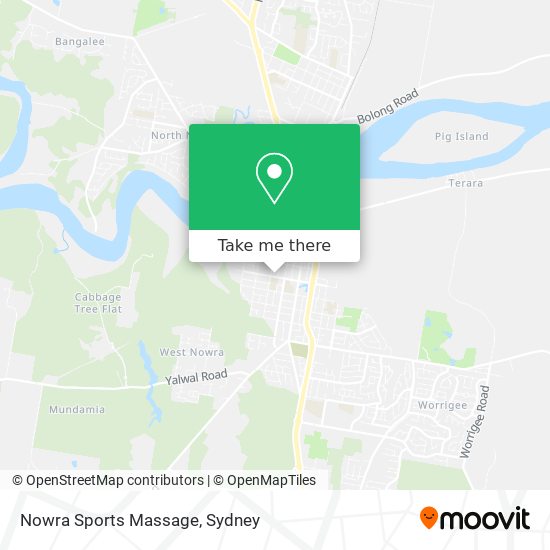 Nowra Sports Massage map