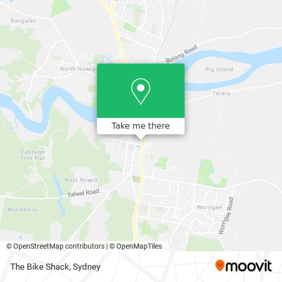 The Bike Shack map