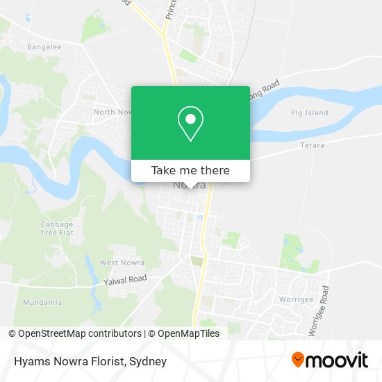 Mapa Hyams Nowra Florist