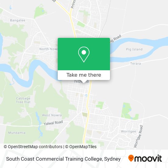 Mapa South Coast Commercial Training College