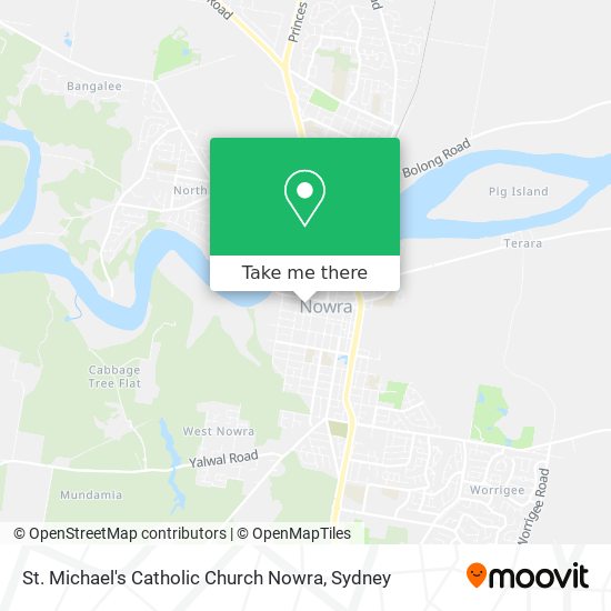 St. Michael's Catholic Church Nowra map