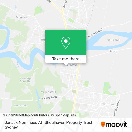 Janack Nominees Atf Shoalhaven Property Trust map