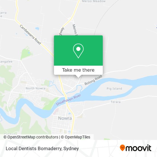 Mapa Local Dentists Bomaderry